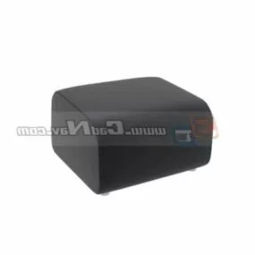 Leather Ottoman Chair Furniture 3d model