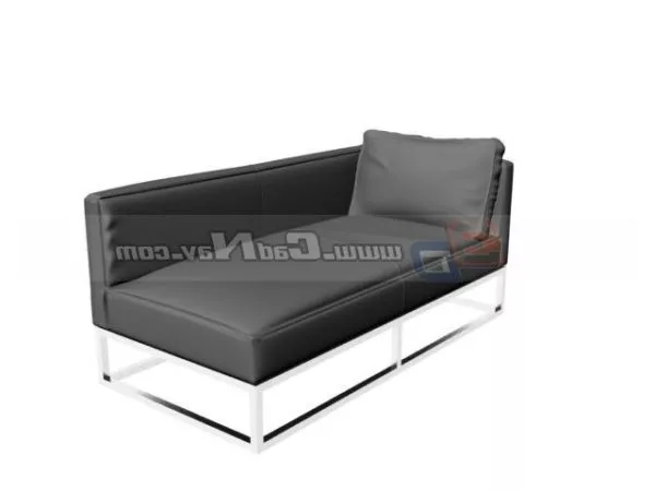 Furniture Leather Sofa Bed 3d model Furniture Leather Sofa Bed 3d model