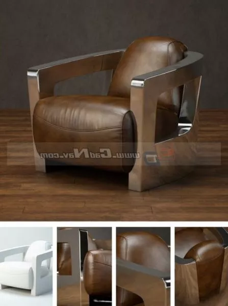 Classic Leather Sofa Chair 3d model Classic Leather Sofa Chair 3d model