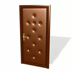 Decorative Leather Tufted Door 3d model