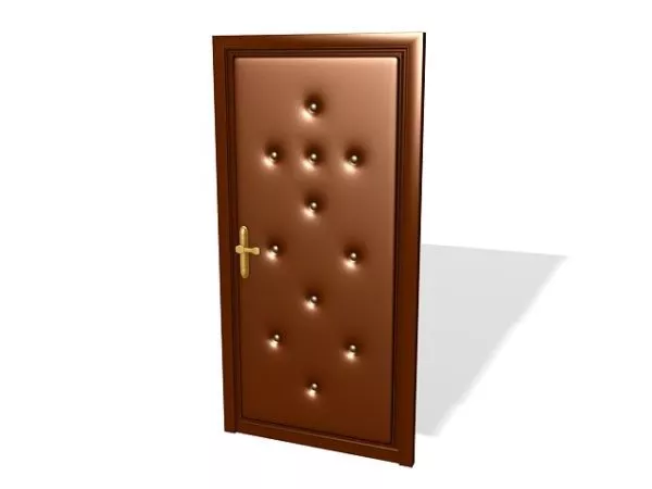 Decorative Leather Tufted Door 3d model Decorative Leather Tufted Door 3d model