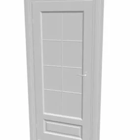 Left Hand Home Flush Door 3d model