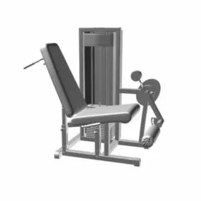 Hospital Leg Curl Cable Machine 3d model
