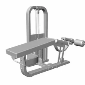 Leg Curl Gym Machine 3d model