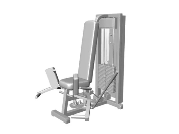 Leg Extension Gym Cable Machine 3d model Leg Extension Gym Cable Machine 3d model