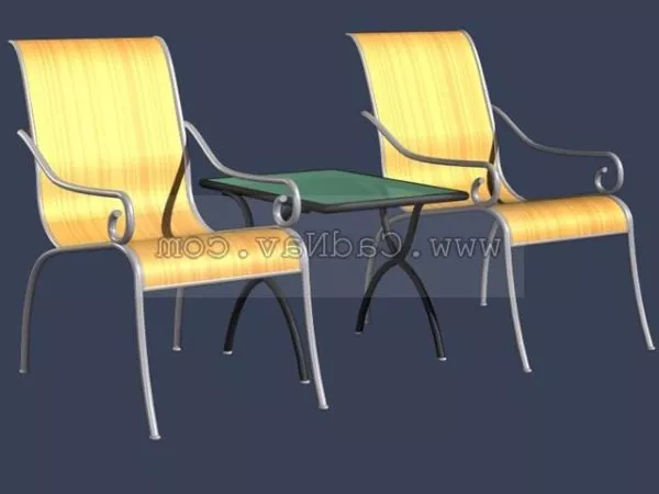 Garden Leisure Chairs And Table 3d model Garden Leisure Chairs And Table 3d model