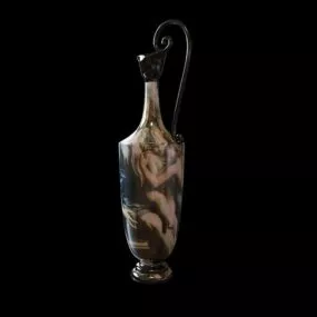 Antique Lekythos Vase Decoration 3d model