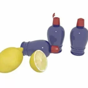 Bathroom Lemon Perfume 3d model