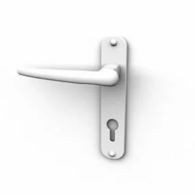 Home Lever Handle With Plate 3d model