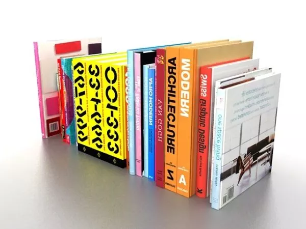 Office Library Books 3d model Office Library Books 3d model