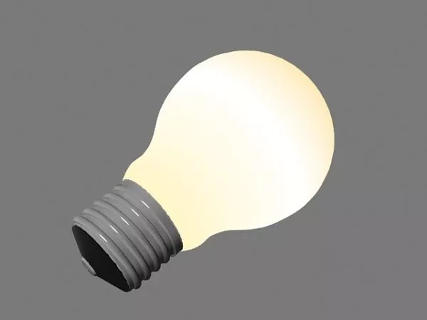 Single Light Bulb 3d model Single Light Bulb 3d model