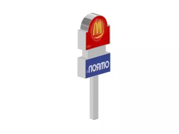 Street Light Box Advertising 3d model Street Light Box Advertising 3d model