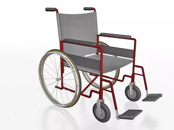 Standard Wheelchair 3d model