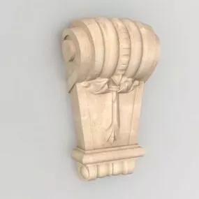 Limestone Entablature Decoration 3d model