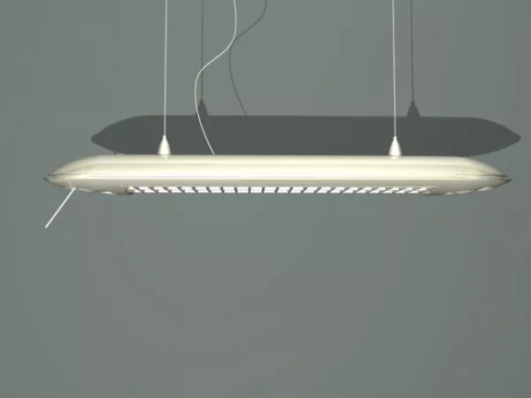 Home Linear Fluorescent Light Fixture 3d model Home Linear Fluorescent Light Fixture 3d model