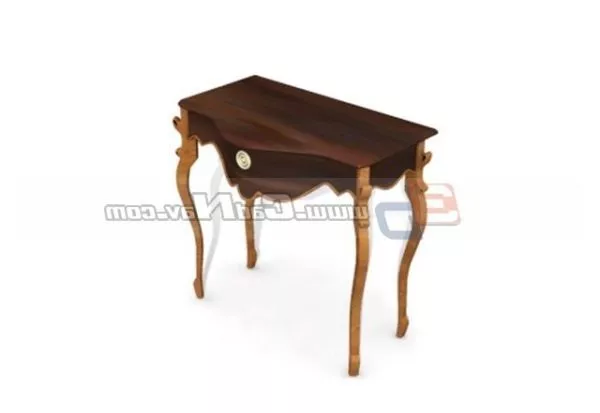 Living Room Wooden Console Table 3d model Living Room Wooden Console Table 3d model