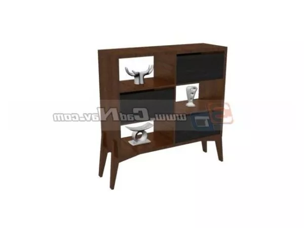 Living Room Display Shelf 3d model Living Room Display Shelf 3d model