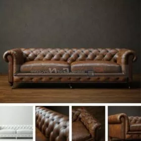 Home Chesterfield Loveseat Sofa 3d model