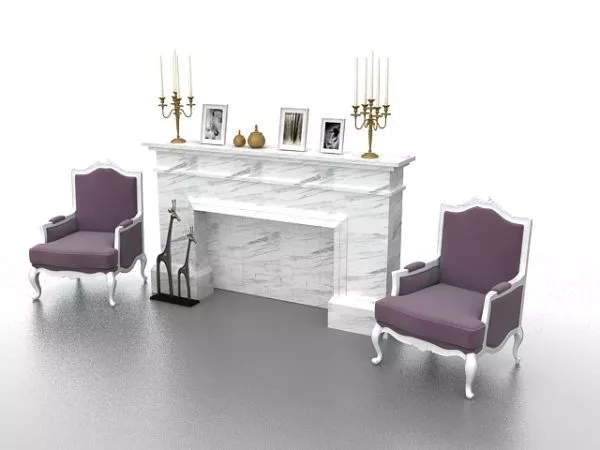 Candlestick With Decoration Stand, Cup Shape 3d model