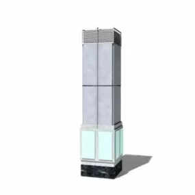 Lobby Column Decoration 3d model