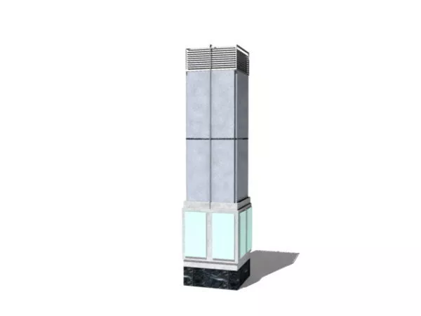 Marble Column Base 3d model