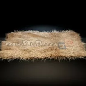 Long Hair Fashion Carpet 3d model