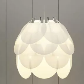 Minimalist Lotus Pendant Lamp 3d model
