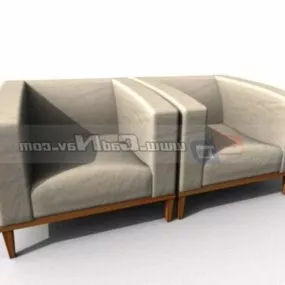 Home Interior Furniture Upholstered Sofa 3d model