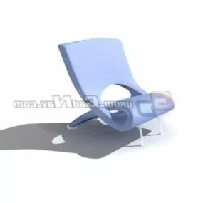 Low Sun Lounger Furniture 3d model