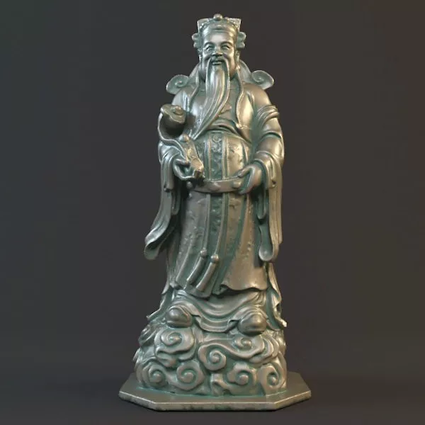 Greek David Statue 3d model
