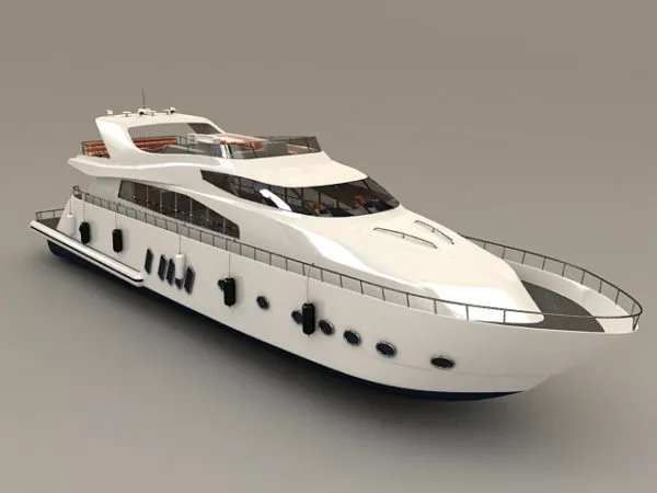 Old Tug Boat 3d model