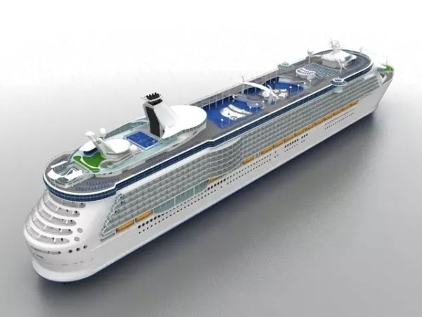 Watercraft Luxury Cruise Ship 3d model Watercraft Luxury Cruise Ship 3d model