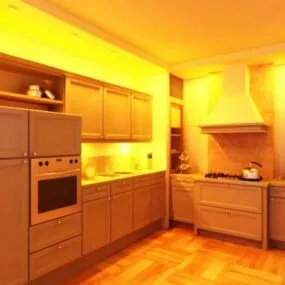 Luxury Design Kitchen Furniture 3d model