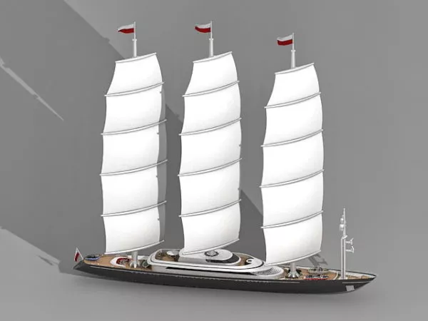 Modern Small Yacht 3d model