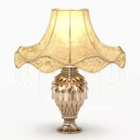 Old Luxury Table Lamp Decoration 3d model