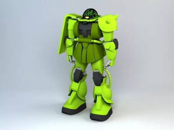 Zaku Ii Gundam Robot 3d model Zaku Ii Gundam Robot 3d model