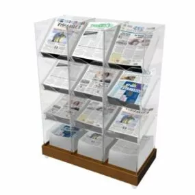 Store Magazine Shelving 3d model