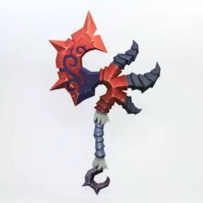 Gaming Magic Battle Axe 3d model