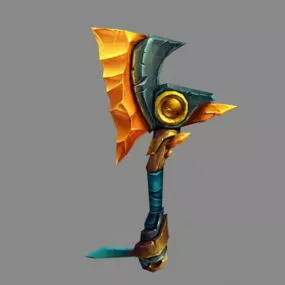 Gaming Magical Axe 3d model
