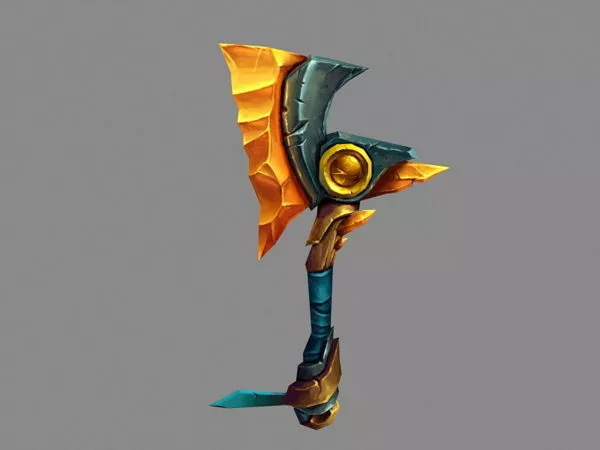 Gaming Magical Axe 3d model Gaming Magical Axe 3d model