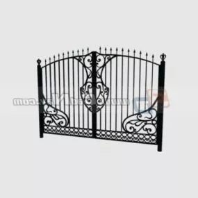 Main Gate Design Steel Door 3d model