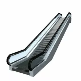 Interior Mall Escalator 3d model
