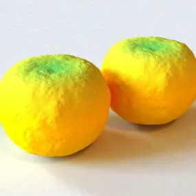 Food Mandarin Oranges 3d model