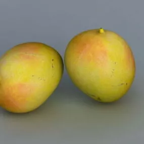 Food Mango Fruit 3d model