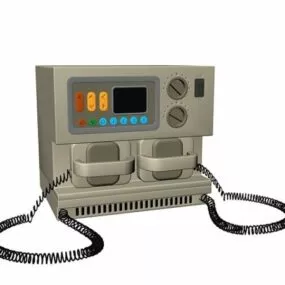 Hospital External Defibrillator Monitor 3d model