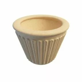 Marble Stone Flower Pot 3d model
