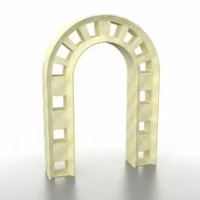 Marble Stone Garden Arch 3d model