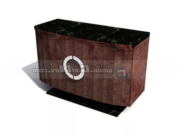 Black Marble Top Tv Cabinet Furniture 3d model Black Marble Top Tv Cabinet Furniture 3d model