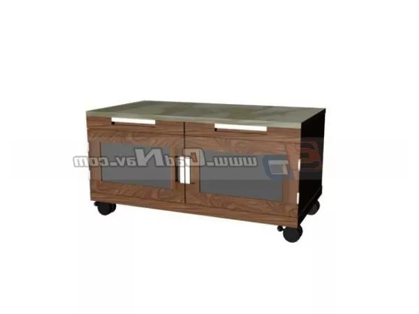 Marble Top Wooden Furniture Tv Cabinet 3d model Marble Top Wooden Furniture Tv Cabinet 3d model