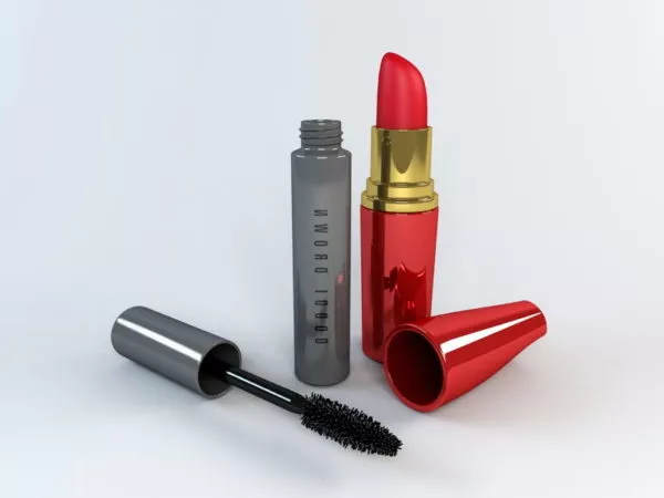 Women Mascara And Lipstick 3d model Women Mascara And Lipstick 3d model